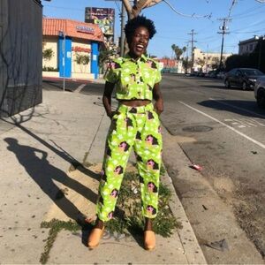 NEVER WORN Nooworks Checkered Girl Business Pants